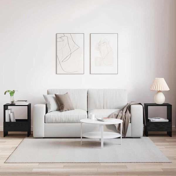 vidaXL &Rho;ά&phi;&iota; &Pi;&epsilon;&rho;&iota;&omicron;&delta;&iota;&kappa;ώ&nu; 2 pcs &Mu;&alpha;ύ&rho;&eta; &Omicron;&xi;&upsilon;ά 35 x 30 x 45 &epsilon;&kappa;.