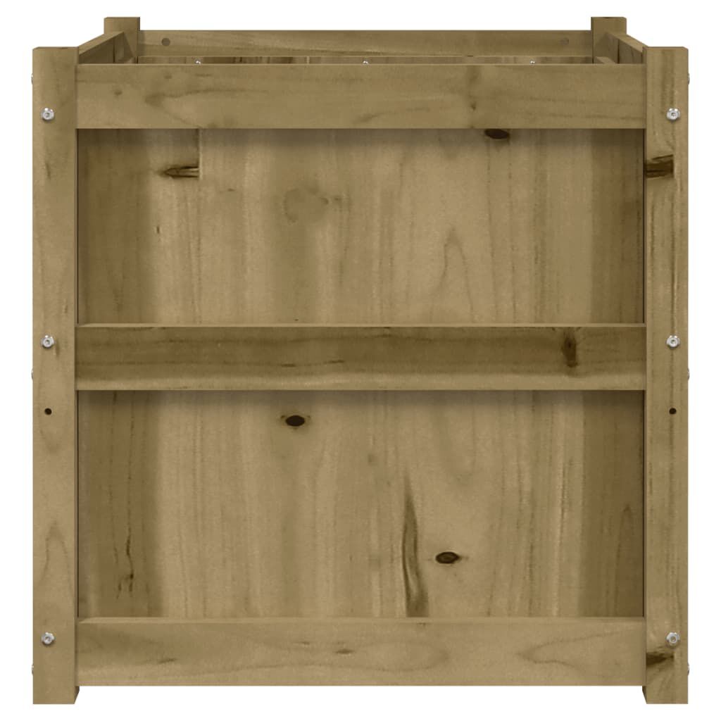 vidaXL Ζαρντινιέρα 60 x 60 x 60 εκ. από Εμποτισμένο Ξύλο Πεύκου