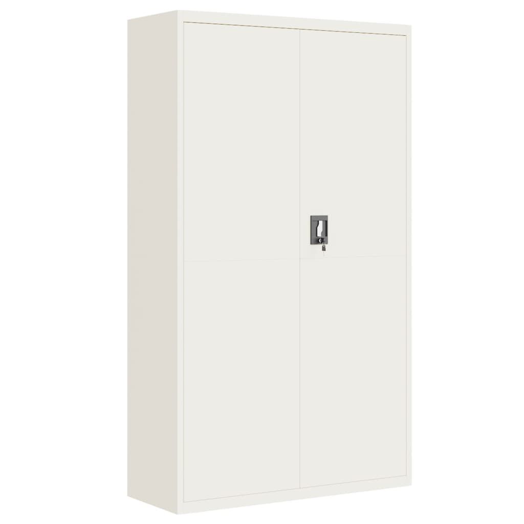 vidaXL Αρχειοθήκη Λευκή 105 x 40 x 180 εκ. Ατσάλινη