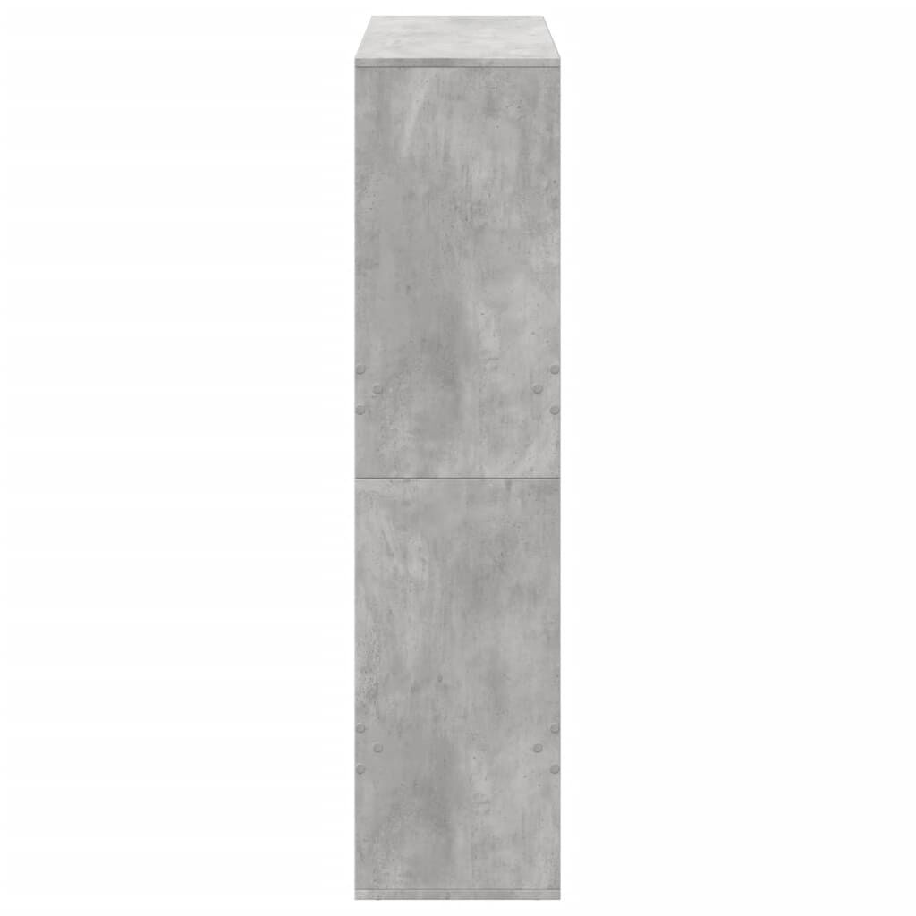 vidaXL Βιβλιοθήκη Γκρι Σκυροδέματος 100x33x135 εκ. Επεξεργ. Ξύλο