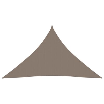 vidaXL Πανί Σκίασης Τρίγωνο Taupe 3 x 4 x 4 μ. από Ύφασμα Oxford