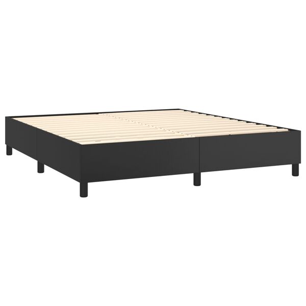 vidaXL &Kappa;&rho;&epsilon;&beta;ά&tau;&iota; Boxspring &mu;&epsilon; &Sigma;&tau;&rho;ώ&mu;&alpha; &Mu;&alpha;ύ&rho;&omicron; 160x200&epsilon;&kappa;.&alpha;&pi;ό &Sigma;&upsilon;&nu;&theta;&epsilon;&tau;&iota;&kappa;ό &Delta;έ&rho;&mu;&alpha;