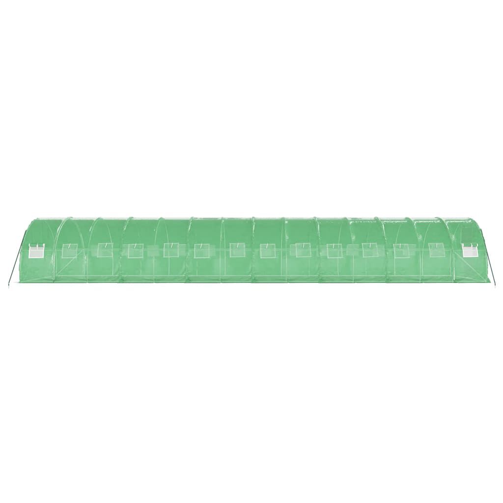 vidaXL Θερμοκήπιο Πράσινο 42 μ² 14 x 3 x 2 μ. με Ατσάλινο Πλαίσιο
