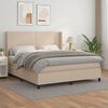 vidaXL &Kappa;&rho;&epsilon;&beta;ά&tau;&iota; Boxspring &mu;&epsilon; &Sigma;&tau;&rho;ώ&mu;&alpha; &Kappa;&alpha;&pi;&omicron;&upsilon;&tau;&sigma;ί&nu;&omicron; 160x200&epsilon;&kappa;.&alpha;&pi;ό &Sigma;&upsilon;&nu;&theta;.&Delta;έ&rho;&mu;&alpha;
