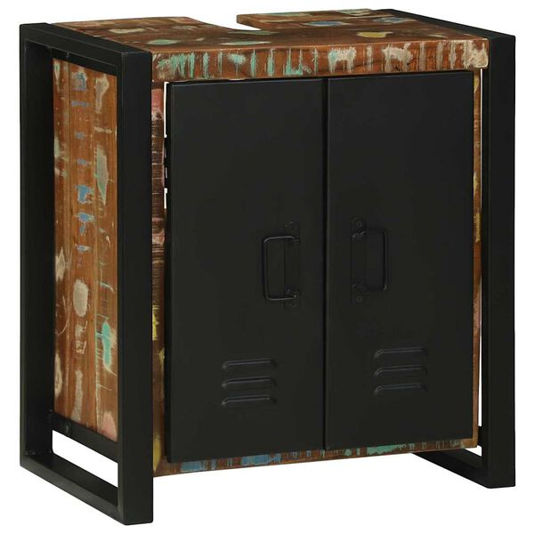 vidaXL Ντουλάπα Νιπτήρα Καφέ 55 x 35 x 60 εκ. Μασίφ ανακυκλωμένο ξύλο