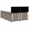 vidaXL &Kappa;&rho;&epsilon;&beta;ά&tau;&iota; Boxspring &mu;&epsilon; &Sigma;&tau;&rho;ώ&mu;&alpha; Taupe 140x200 &epsilon;&kappa;. &Upsilon;&phi;&alpha;&sigma;&mu;ά&tau;&iota;&nu;&omicron;