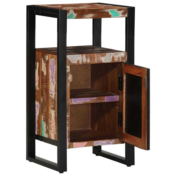 vidaXL Ντουλάπα Μπάνιου Καφέ 40 x 35 x 75 εκ Μασίφ ανακυκλωμένο ξύλο