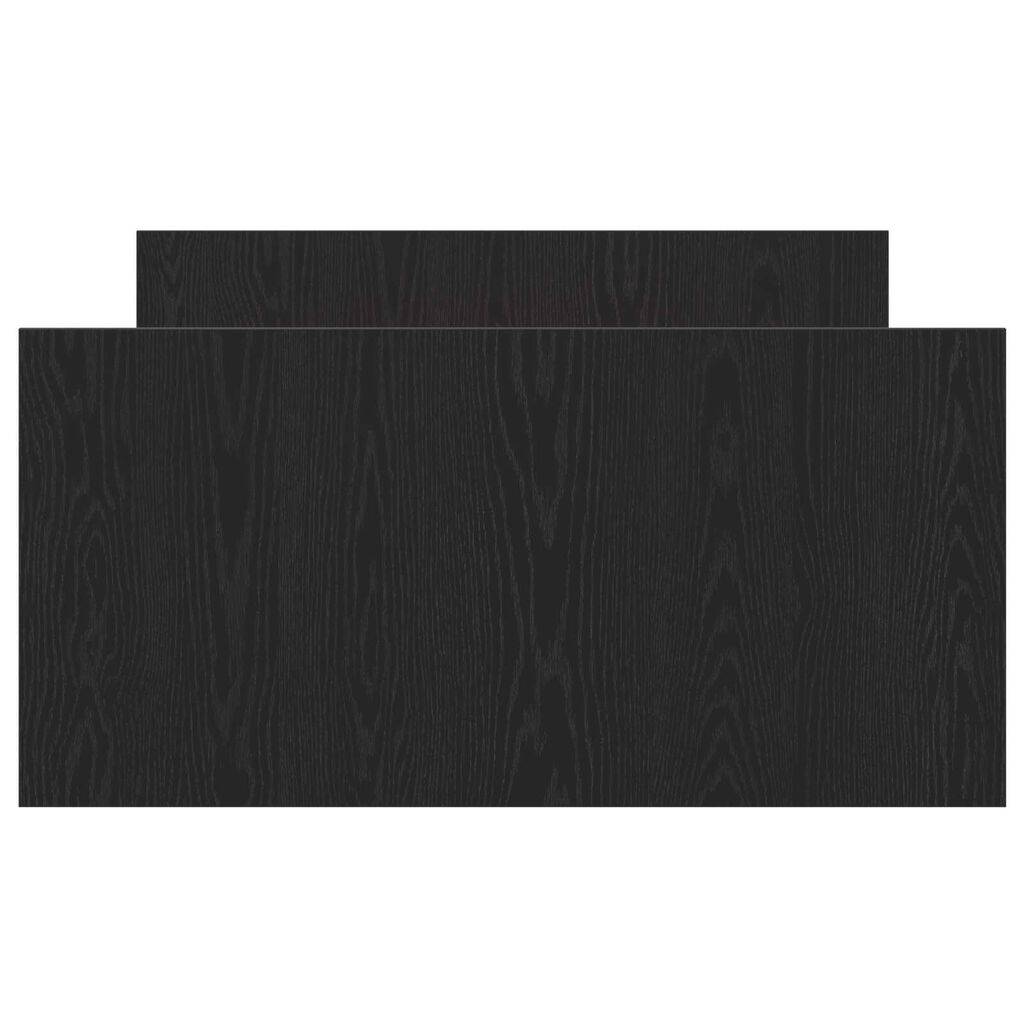 vidaXL Σκελετός Κρεβατιού Μαύρη δρυς 90 x 200 cm Επεξεργασμένο ξύλο