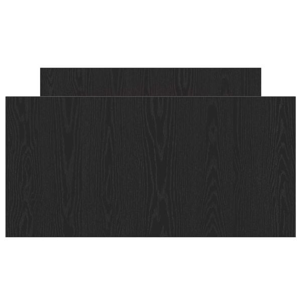 vidaXL Σκελετός Κρεβατιού Μαύρη δρυς 90 x 200 cm Επεξεργασμένο ξύλο
