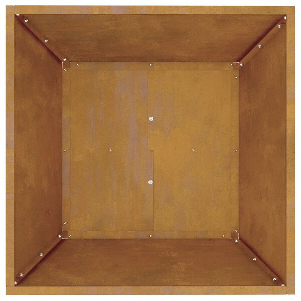 vidaXL Γλάστρα Κήπου Σκ rusty 50 x 50 x 15 cm