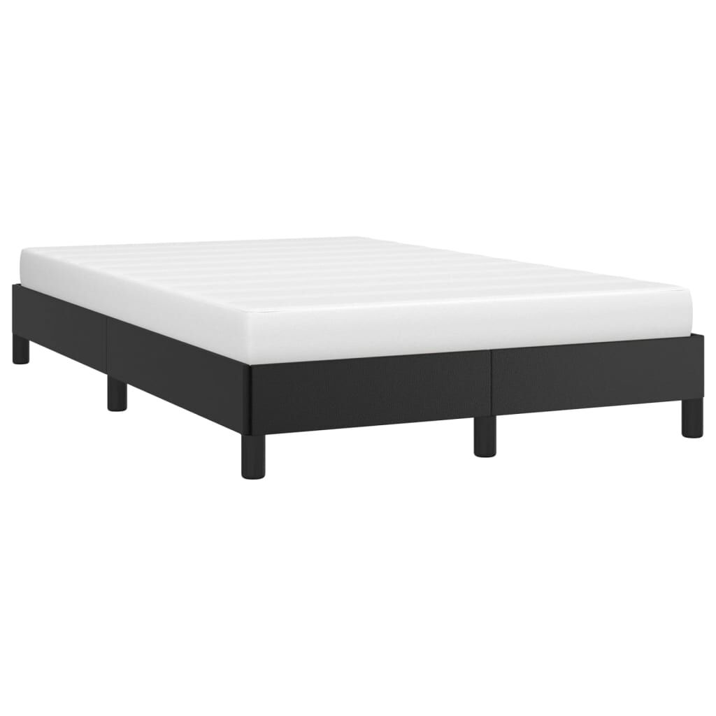 vidaXL Σκελετός Κρεβατιού Χωρίς Στρώμα Μαύρο 120x190 εκ.Συνθ. Δέρμα
