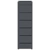 vidaXL Σχέδιο & βάση αποθήκευσης Ανθρακί 15.5 x 15.5 x 49 εκ Ατσάλι