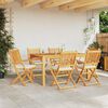 vidaXL Πτυσσόμενη Καρέκλα με μαξιλάρι 6 pcs Λευκό 49 x 57.5 x 92εκ