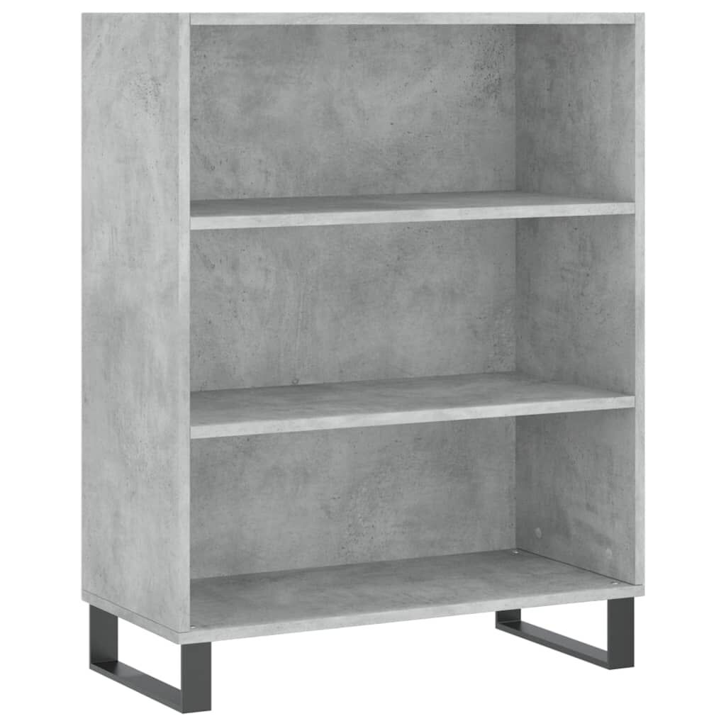 vidaXL Ντουλάπι Γκρι Σκυροδέματος 69,5x32,5x180 εκ. Επεξεργασμένο Ξύλο