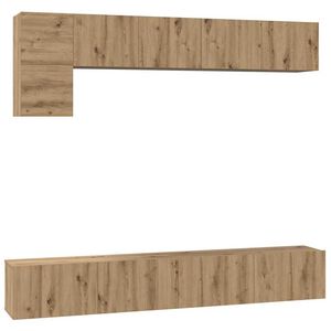 vidaXL &Sigma;&epsilon;&tau; &epsilon;&pi;ί&pi;&lambda;&omicron;&upsilon; &tau;&eta;&lambda;&epsilon;ό&rho;&alpha;&sigma;&eta;&sigmaf; 5 pcs Artisan Oak &Epsilon;&pi;&epsilon;&xi;&epsilon;&rho;&gamma;&alpha;&sigma;&mu;έ&nu;&omicron; &xi;ύ&lambda;&omicron;