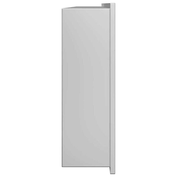 vidaXL Νίτσα Μπάνιου Ασημί 90 x 30 x 9.5 εκ. Ανοξείδωτο ατσάλι