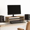 vidaXL Βάση Οθόνης Αρτισιανή Δρυς 54x22x15 εκ. από Επεξ. Ξύλο