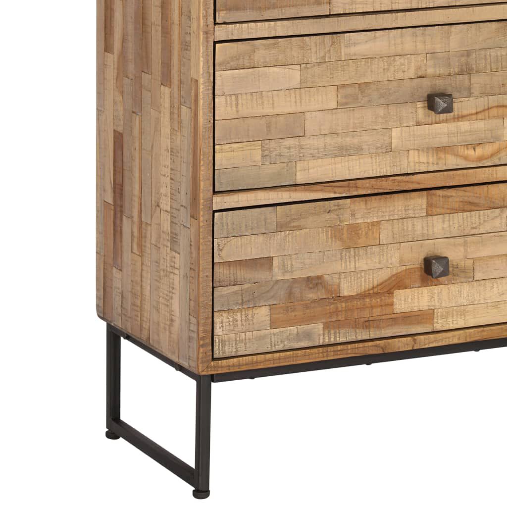 vidaXL Μπουφές Ψηλός 60 x 30 x 75 εκ. από Μασίφ Ανακυκλωμένο Ξύλο Teak