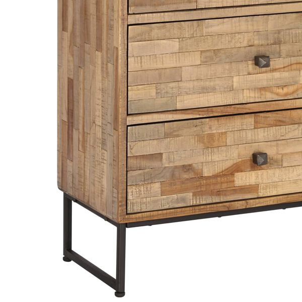 vidaXL Μπουφές Ψηλός 60 x 30 x 75 εκ. από Μασίφ Ανακυκλωμένο Ξύλο Teak