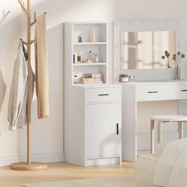 vidaXL Highboard &Lambda;&epsilon;&upsilon;&kappa;ό 40 x 40,5 x 135 &epsilon;&kappa;. &Epsilon;&pi;&epsilon;&xi;&epsilon;&rho;&gamma;&alpha;&sigma;&mu;έ&nu;&omicron; &xi;ύ&lambda;&omicron;