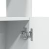vidaXL Ντουλάπι Λευκό 92x33x140 εκ. από Επεξεργασμένο Ξύλο