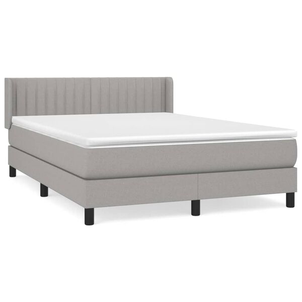 vidaXL &Kappa;&rho;&epsilon;&beta;ά&tau;&iota; Boxspring &mu;&epsilon; &Sigma;&tau;&rho;ώ&mu;&alpha; &Alpha;&nu;&omicron;&iota;&chi;&tau;ό &Gamma;&kappa;&rho;&iota; 140x200 &epsilon;&kappa;. &Upsilon;&phi;&alpha;&sigma;&mu;ά&tau;&iota;&nu;&omicron;