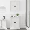 vidaXL Σετ Επίπλων Μπάνιου με ράφι 2 pcs Καφέ 67.5 x 34 x 80 εκ.