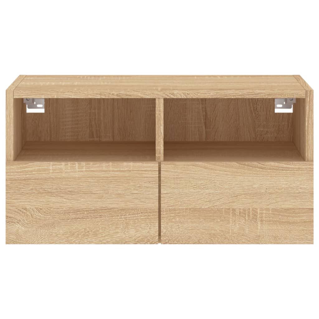 vidaXL Ντουλάπι Τοίχου Τηλεόρασης Sonoma Δρυς 60x30x30 εκ. Επεξ. Ξύλο