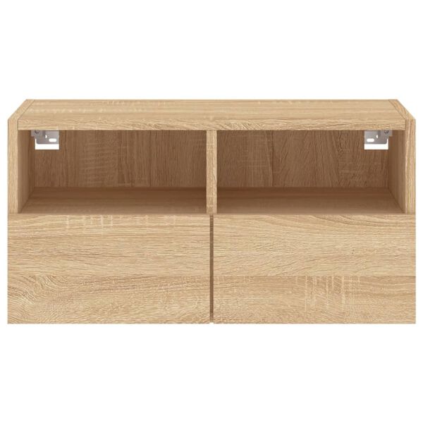 vidaXL Ντουλάπι Τοίχου Τηλεόρασης Sonoma Δρυς 60x30x30 εκ. Επεξ. Ξύλο