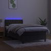 vidaXL &Kappa;&rho;&epsilon;&beta;ά&tau;&iota; Boxspring &mu;&epsilon; &Sigma;&tau;&rho;ώ&mu;&alpha; & LED &Sigma;&kappa;. &Gamma;&kappa;&rho;&iota; 100x200&epsilon;&kappa;. &Beta;&epsilon;&lambda;&omicron;ύ&delta;&iota;&nu;&omicron;