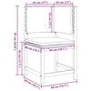 vidaXL Καρέκλα Κήπου Καφέ 50 x 50 x 91 εκ. Μασίφ ξύλο ακακίας