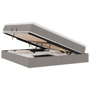 vidaXL &Kappa;&rho;&epsilon;&beta;ά&tau;&iota; &mu;&epsilon; &alpha;&pi;&omicron;&theta;&eta;&kappa;&epsilon;&upsilon;&tau;&iota;&kappa;ό &chi;ώ&rho;&omicron; &kappa;&alpha;&iota; &sigma;&tau;&rho;ώ&mu;&alpha; Taupe 180 x 200 cm