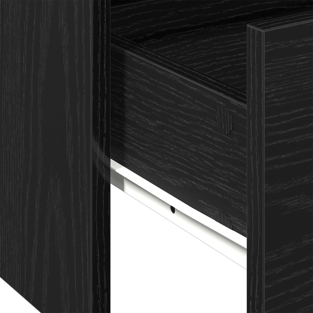 vidaXL Μαύρο Τραπεζάκι Σαλονιού 102x55x43.5 εκ Κατασκευασμένο από Μηχανικά Ξύλα