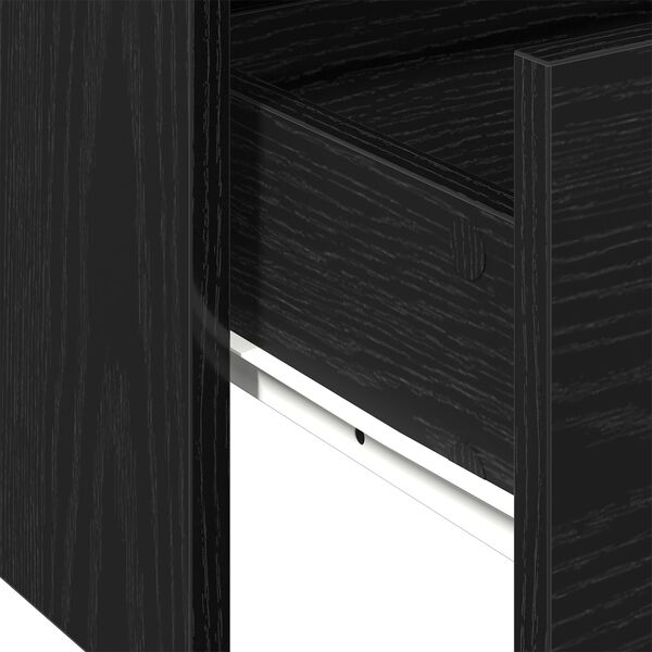 vidaXL Μαύρο Τραπεζάκι Σαλονιού 102x55x43.5 εκ Κατασκευασμένο από Μηχανικά Ξύλα