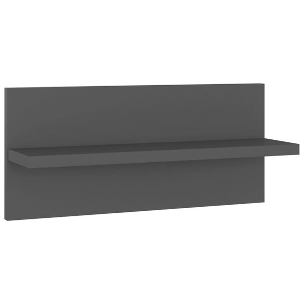 vidaXL Ραφιέρες Τοίχου 4 τεμ. Γκρι 40 x 11,5 x 18 εκ. από Επεξ. Ξύλο