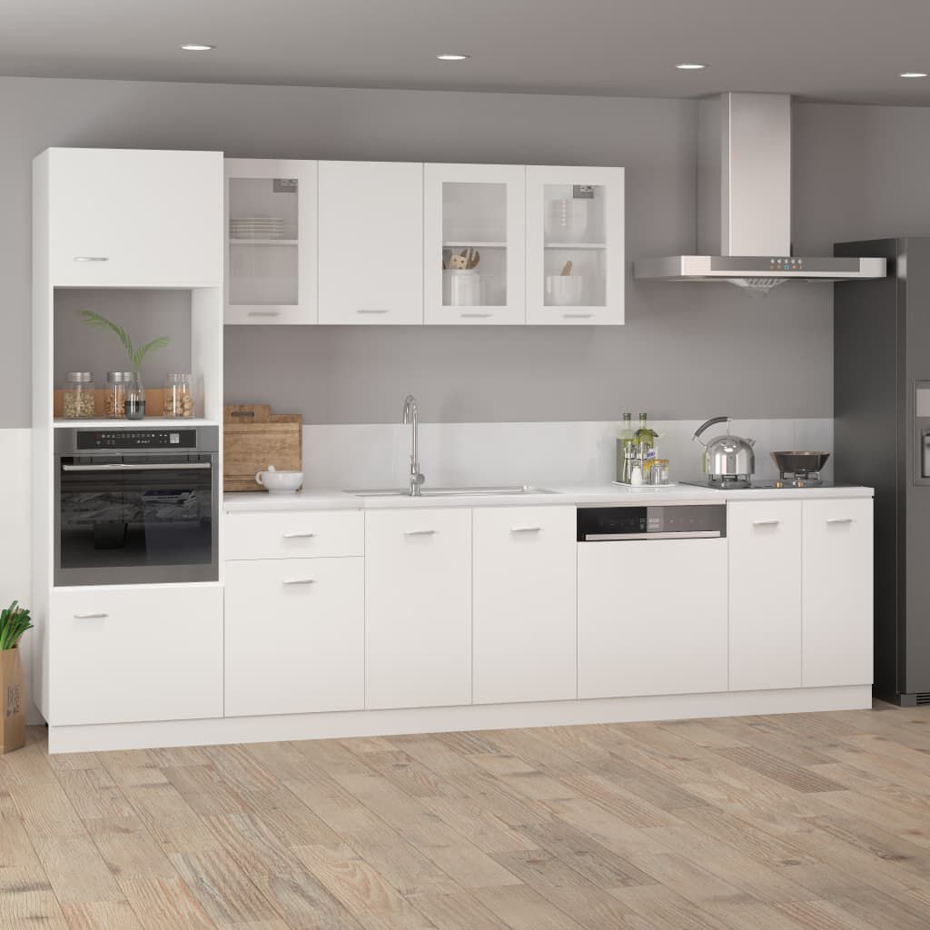 vidaXL Ντουλάπι Κρεμαστό με Τζάμι Lyon Λευκό 80x31x60εκ. από