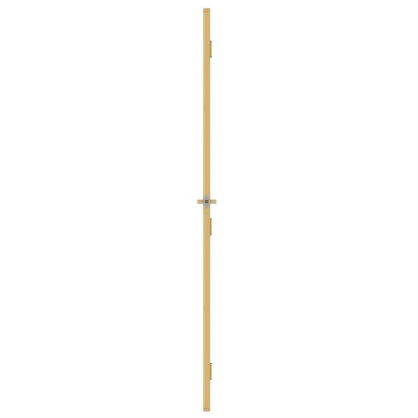 vidaXL Εσωτερική Πόρτα Χρυσή 76 x 201,5 εκ. Ψημένο Γυαλί & Αλουμίνιο