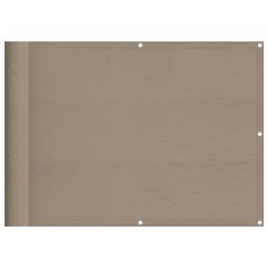 vidaXL Διαχωριστικό Βεράντας Taupe 75x800εκ 100% Πολ. Ύφασμα Oxford
