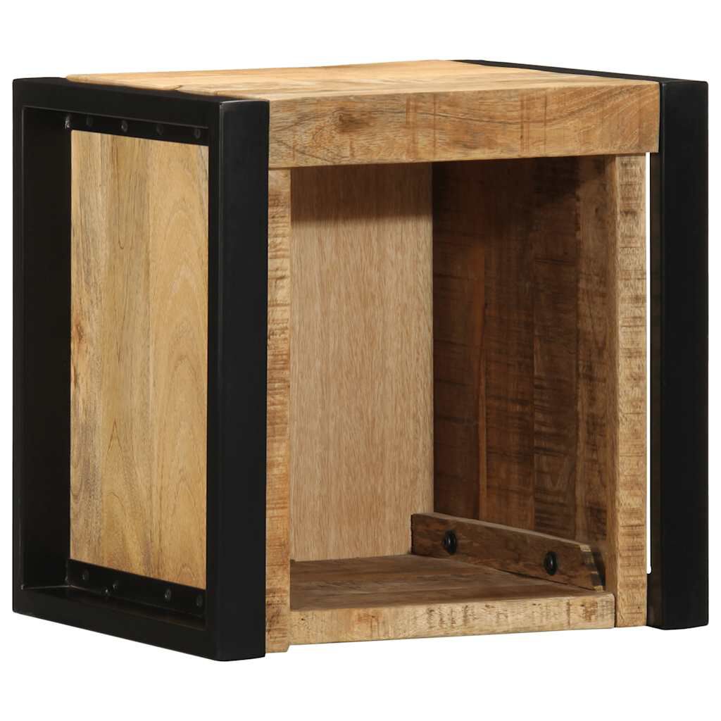 vidaXL Κομοδίνο 40x35x40 cm Στερεό ακατέργαστο ξύλο Mango