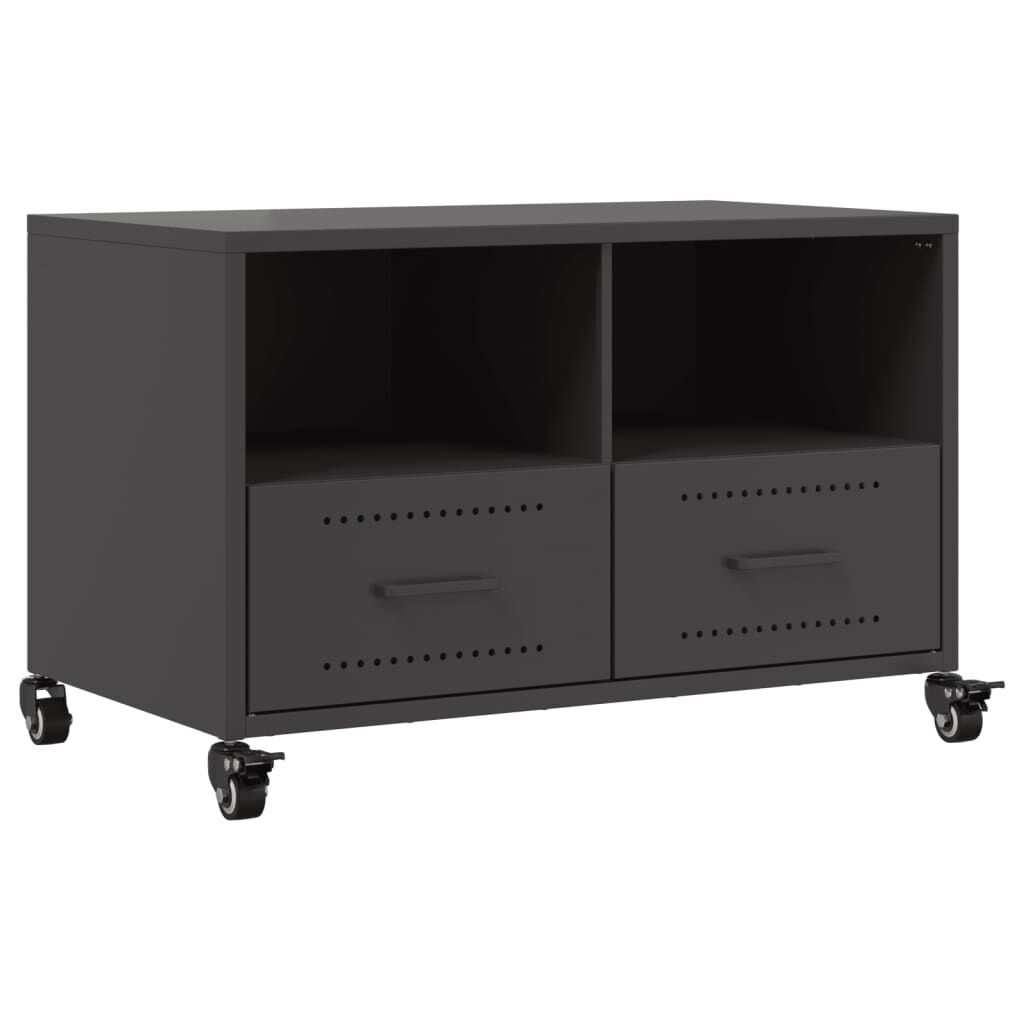 vidaXL Έπιπλο Τηλεόρασης Μαύρο 68x39x43,5 εκ. Χάλυβας