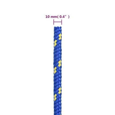 vidaXL Σχοινί Ναυτιλίας Μπλε 10 χιλ. 25 μ. από Πολυπροπυλένιο