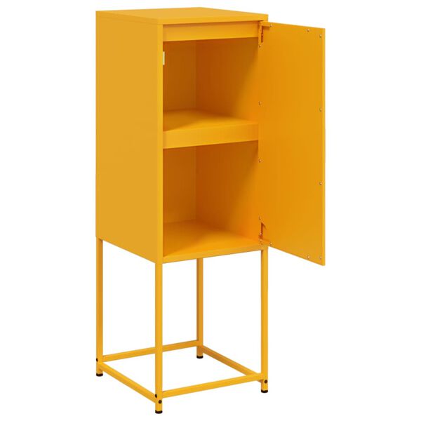 vidaXL Ντουλάπι Μουσταρδί 36x39x107 εκ. από Ατσάλι