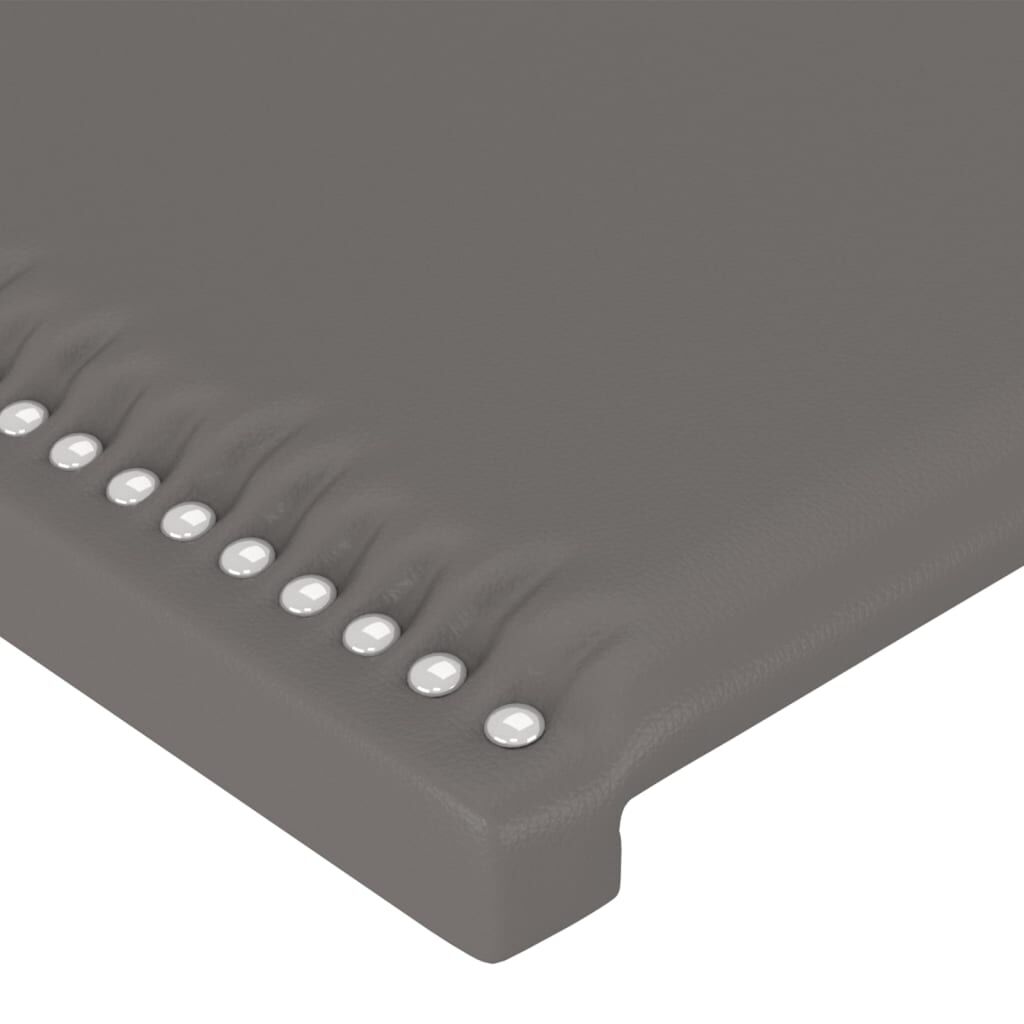vidaXL Κεφαλάρια Κρεβατιού 2 τεμ. Γκρι 90x5x78/88 εκ. Συνθετικό Δέρμα