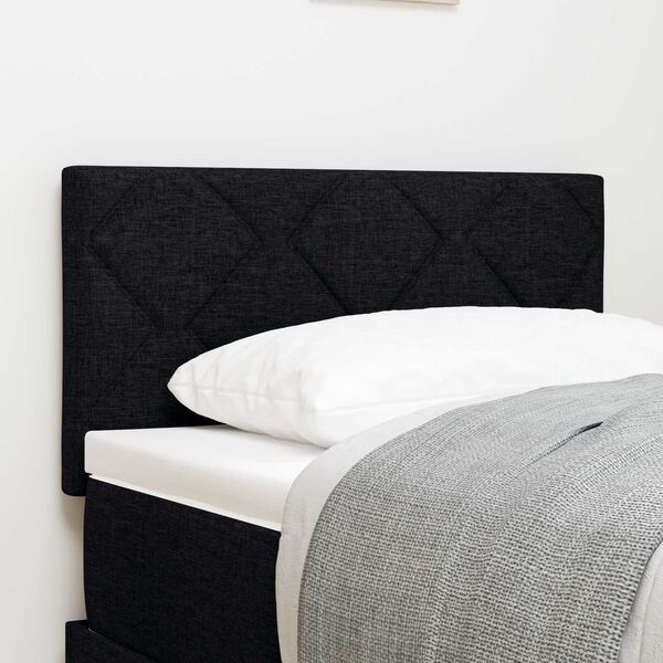 vidaXL Υφασμάτινο Κεφαλάρι Geometric με κεφαλάρι Μαύρο 80 cm ύφασμα