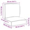 vidaXL Σετ Μαξιλαριών Πάγου 2 pcs Μπλε Ρουά 50 x 50 x 12 cm