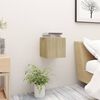 vidaXL Κομοδίνα 2 τεμ. Sonoma Δρυς 30,5 x 30 x 30 εκ. από Επεξ. Ξύλο
