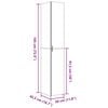 vidaXL Ντουλάπι Sonoma Δρυς 30x42,5x185 εκ. από Επεξεργασμένο Ξύλο