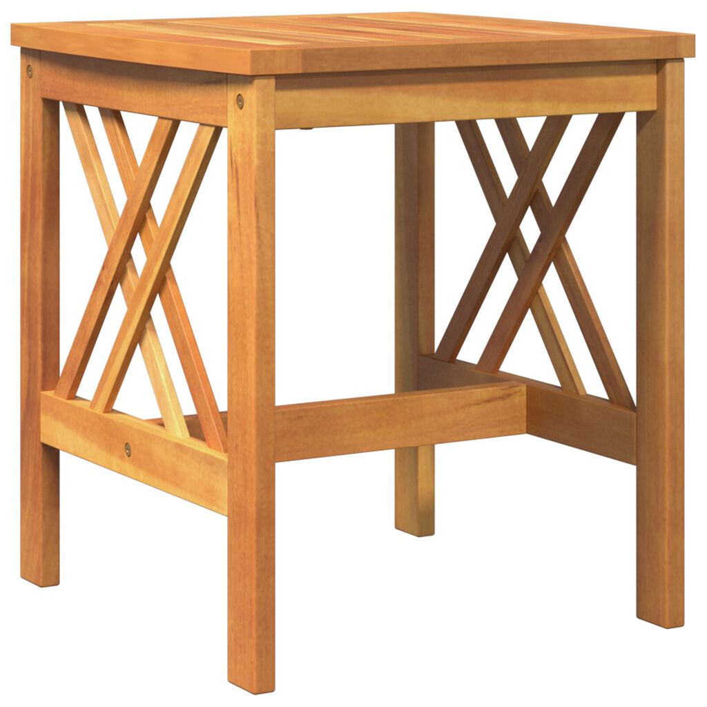 vidaXL Κηπουρική Πλευρικό Τραπέζι Καφέ 45x45x50 εκ Μασίφ Ξύλο Ακακίας