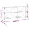 vidaXL Τραπέζι Κονσόλα Sonoma Δρυς 160x30x75 εκ. Επεξ. Ξύλο/Σίδηρος