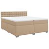 vidaXL &Kappa;&rho;&epsilon;&beta;ά&tau;&iota; Boxspring &mu;&epsilon; &Sigma;&tau;&rho;ώ&mu;&alpha; &Kappa;&alpha;&pi;&omicron;&upsilon;&tau;&sigma;ί&nu;&omicron; 200x200&epsilon;&kappa;.&alpha;&pi;ό &Sigma;&upsilon;&nu;&theta;.&Delta;έ&rho;&mu;&alpha;